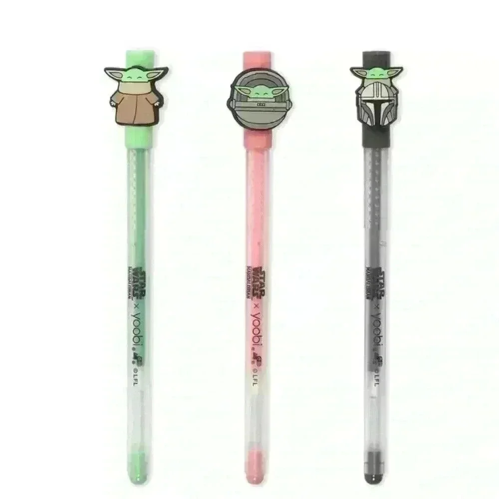 Star Wars 3Pack Gel Pen Set Yoda Chewbacca Darth Vader Disney Yoobi
